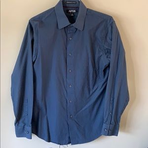 Men’s cotton twill dress shirt, sz M VG condition